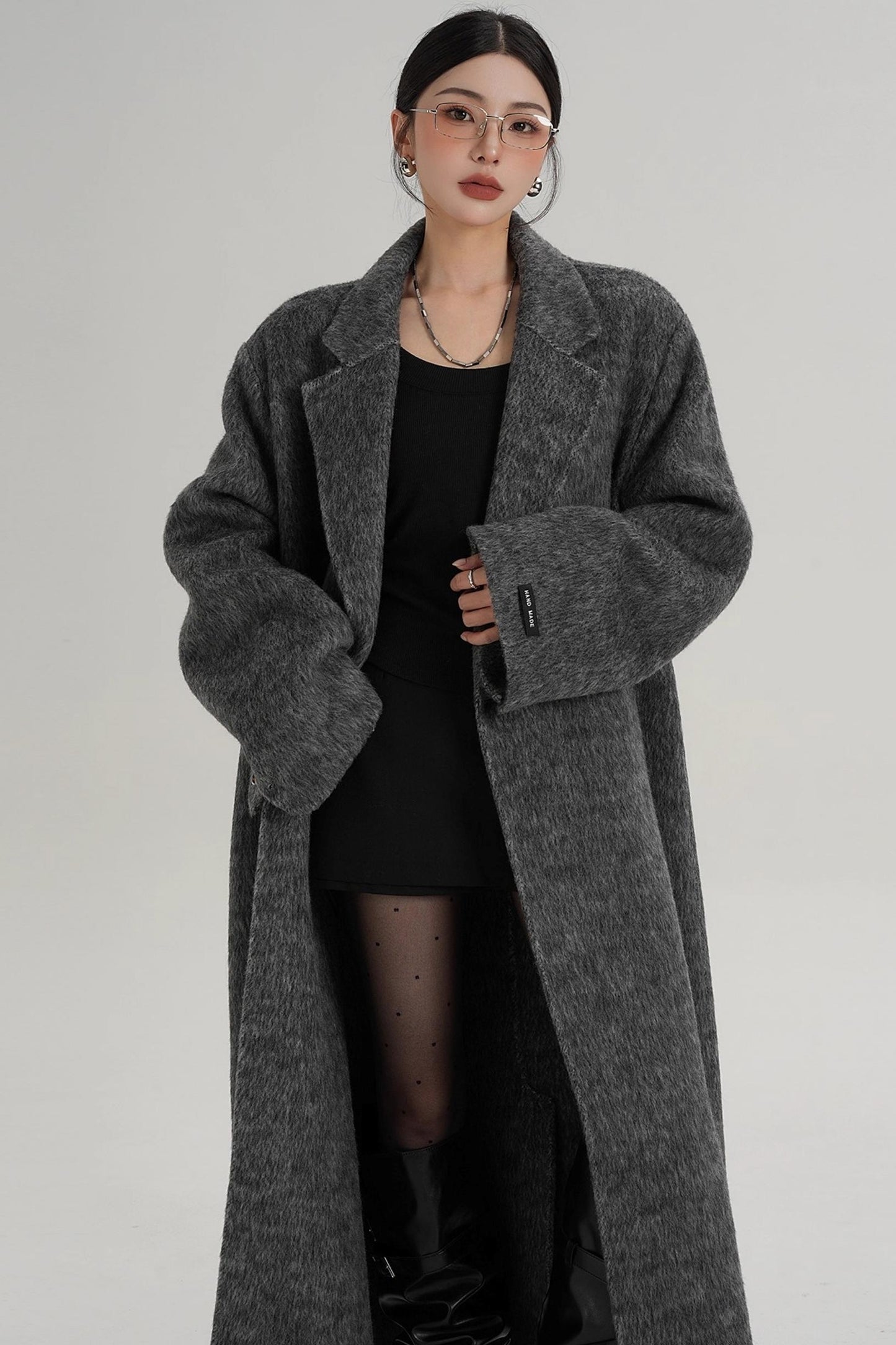 Elegant Double-Sided Wool Coat