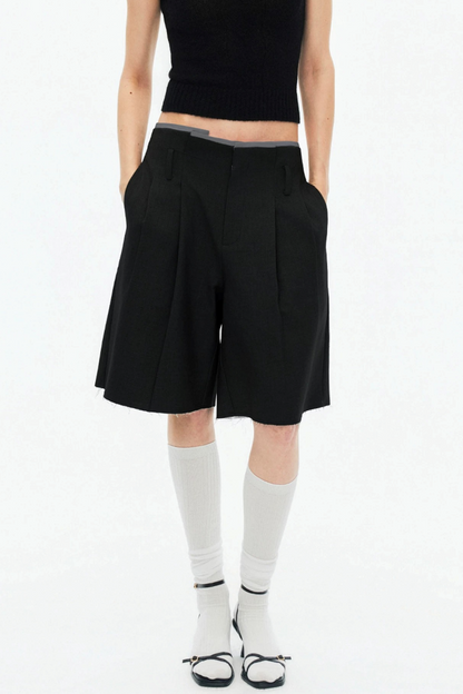Tencel Wool Pleated Pants