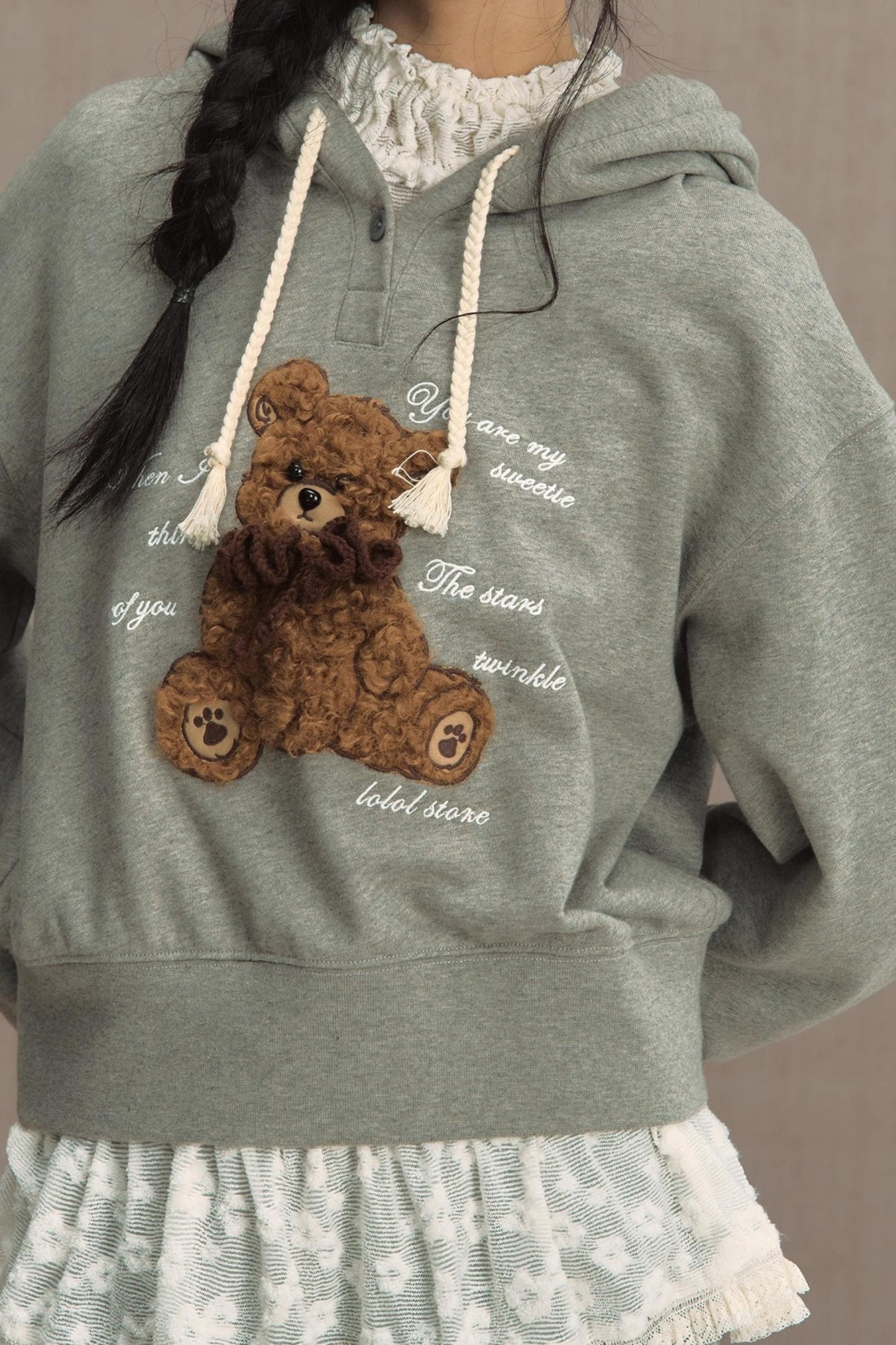 Fluffy Hooded Sweatshirt