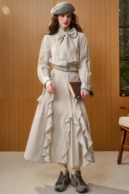 Organic Cotton Patchwork Blouse Set-Up