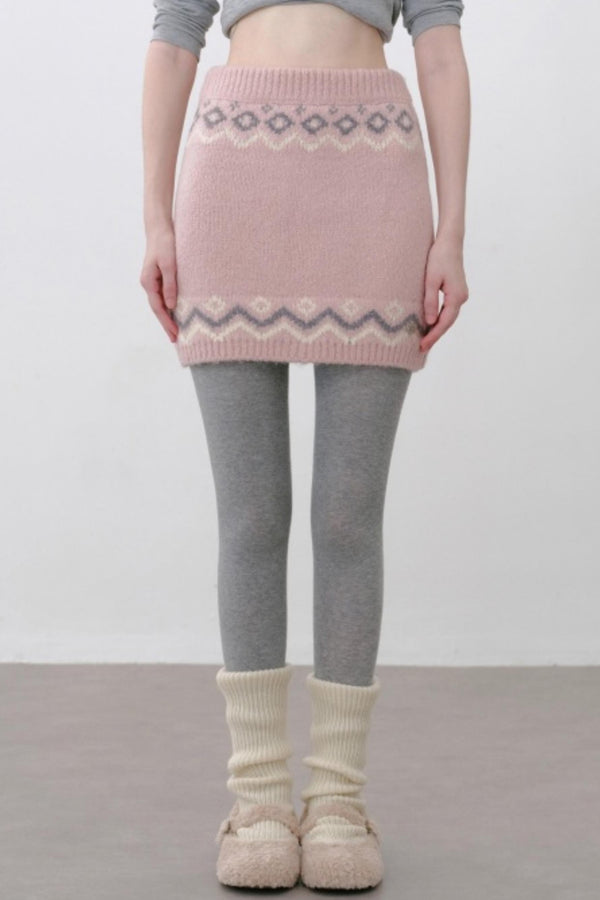Winter Fair Island Knitted Skirt