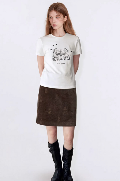 Children's Unicorn Color-Block Top