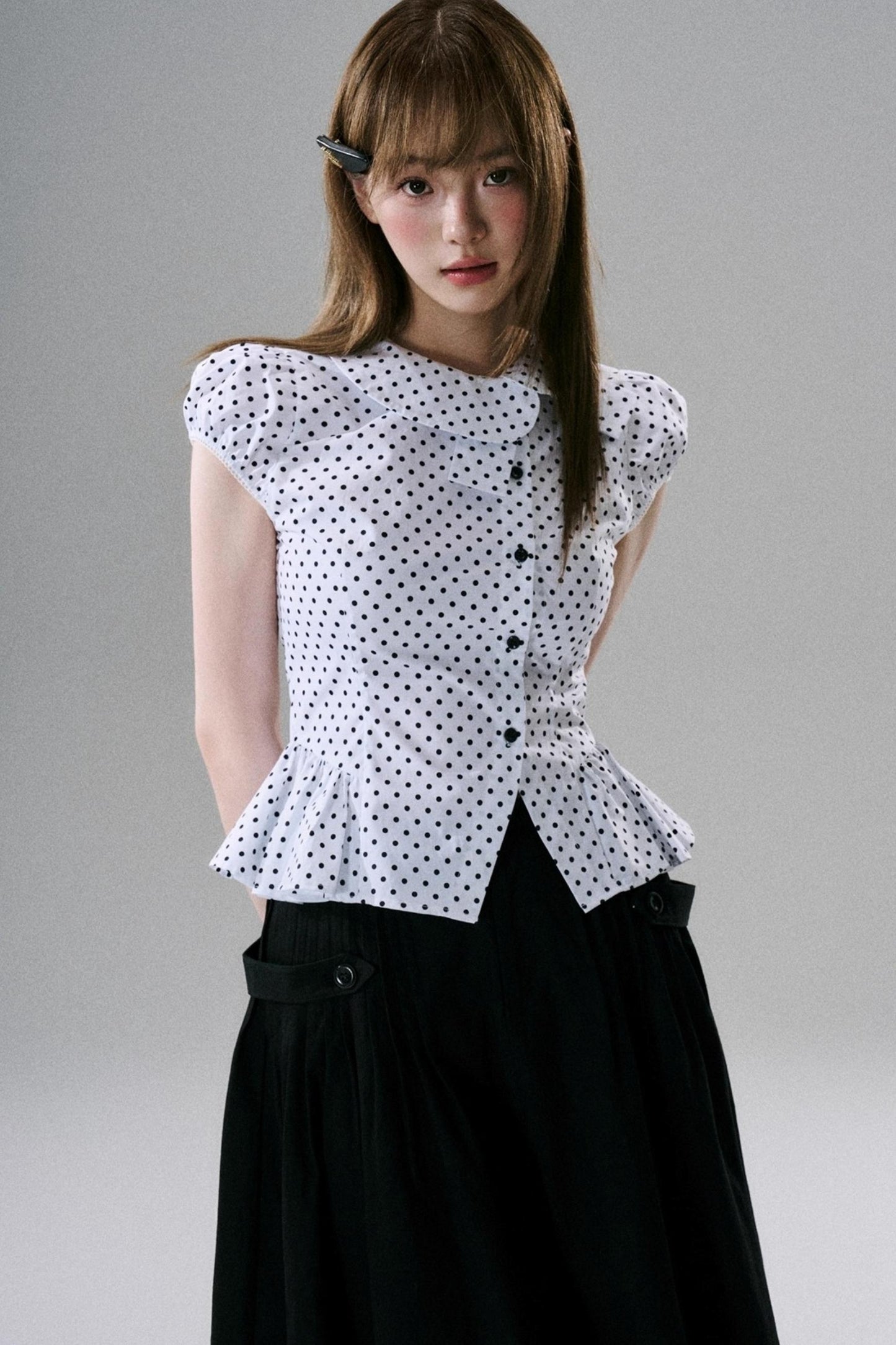 Japanese Style Cotton Pleated Skirt