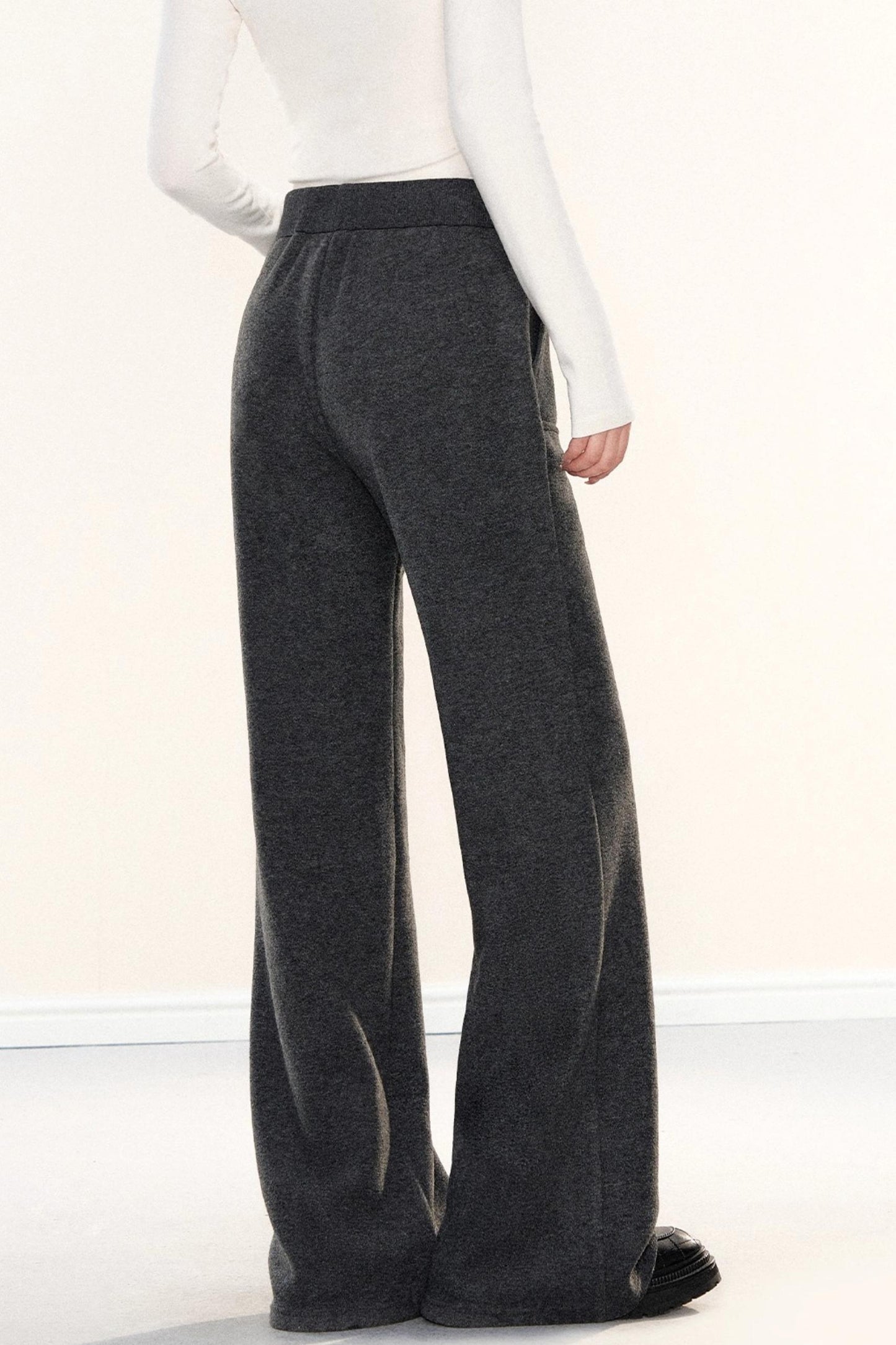 Fleece-Lined Glutinous Rice Pants