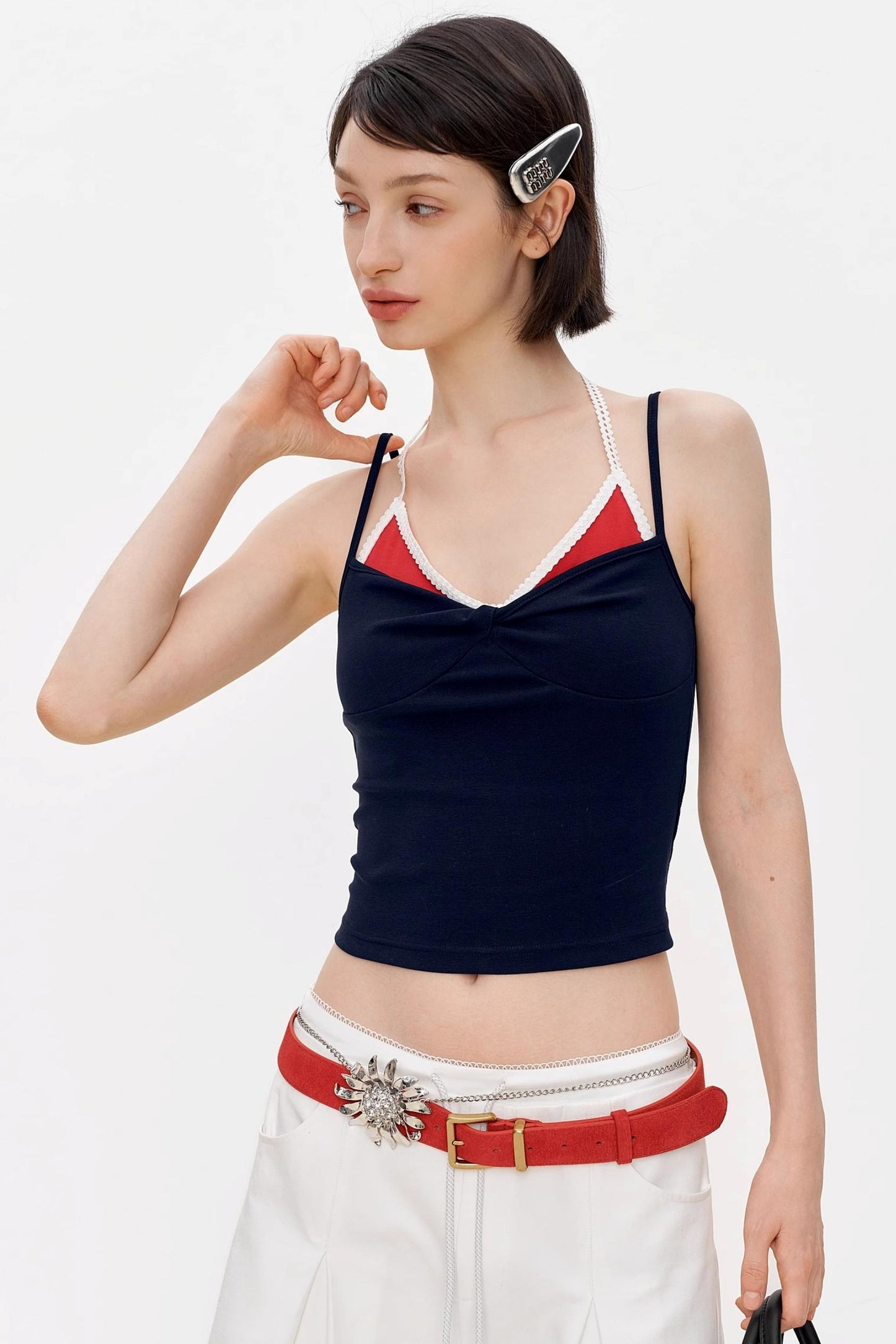 Summer Colorblock Twist Camisole