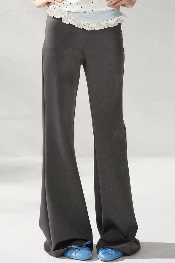 Pantalones de yoga acampanados de cintura alta