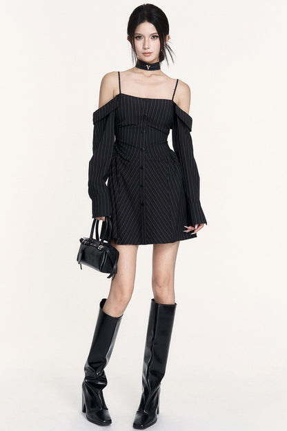 Retro Intelligence Striped Sundress