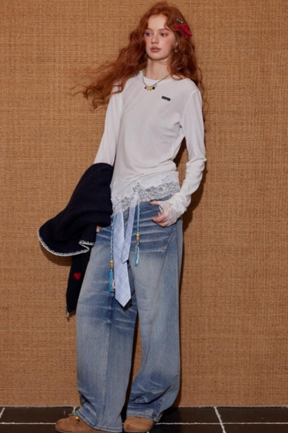 Lace Patchwork T-shirt