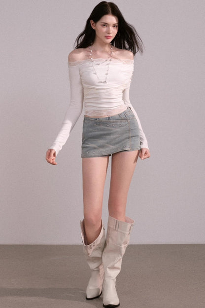 Luxe Lace One Shoulder Top