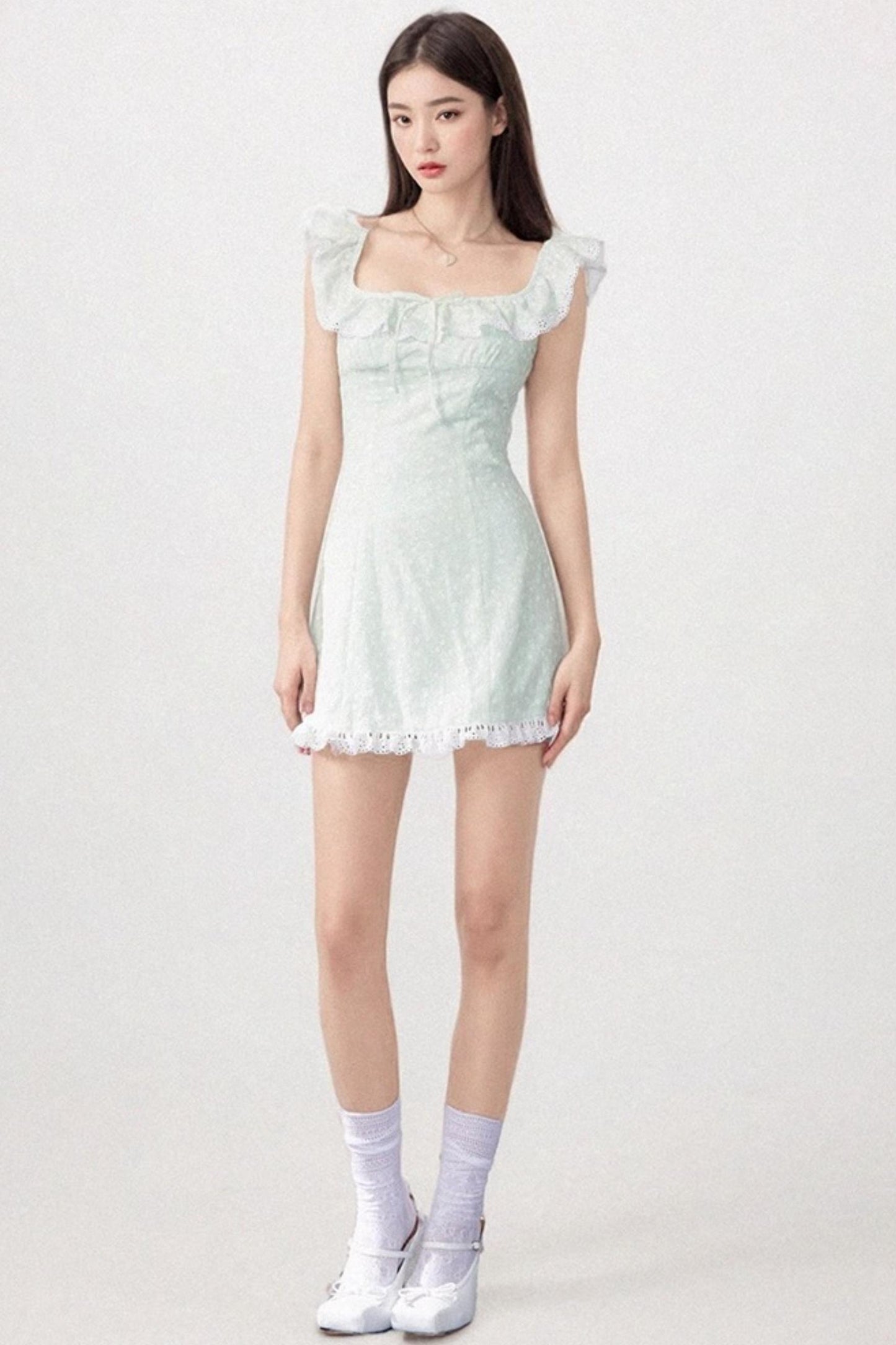 One-Shoulder Jacquard Dress