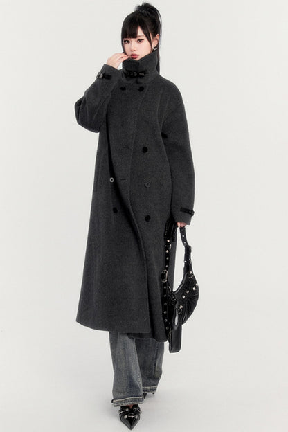 Winter Two-Way Wool Tweed Coat