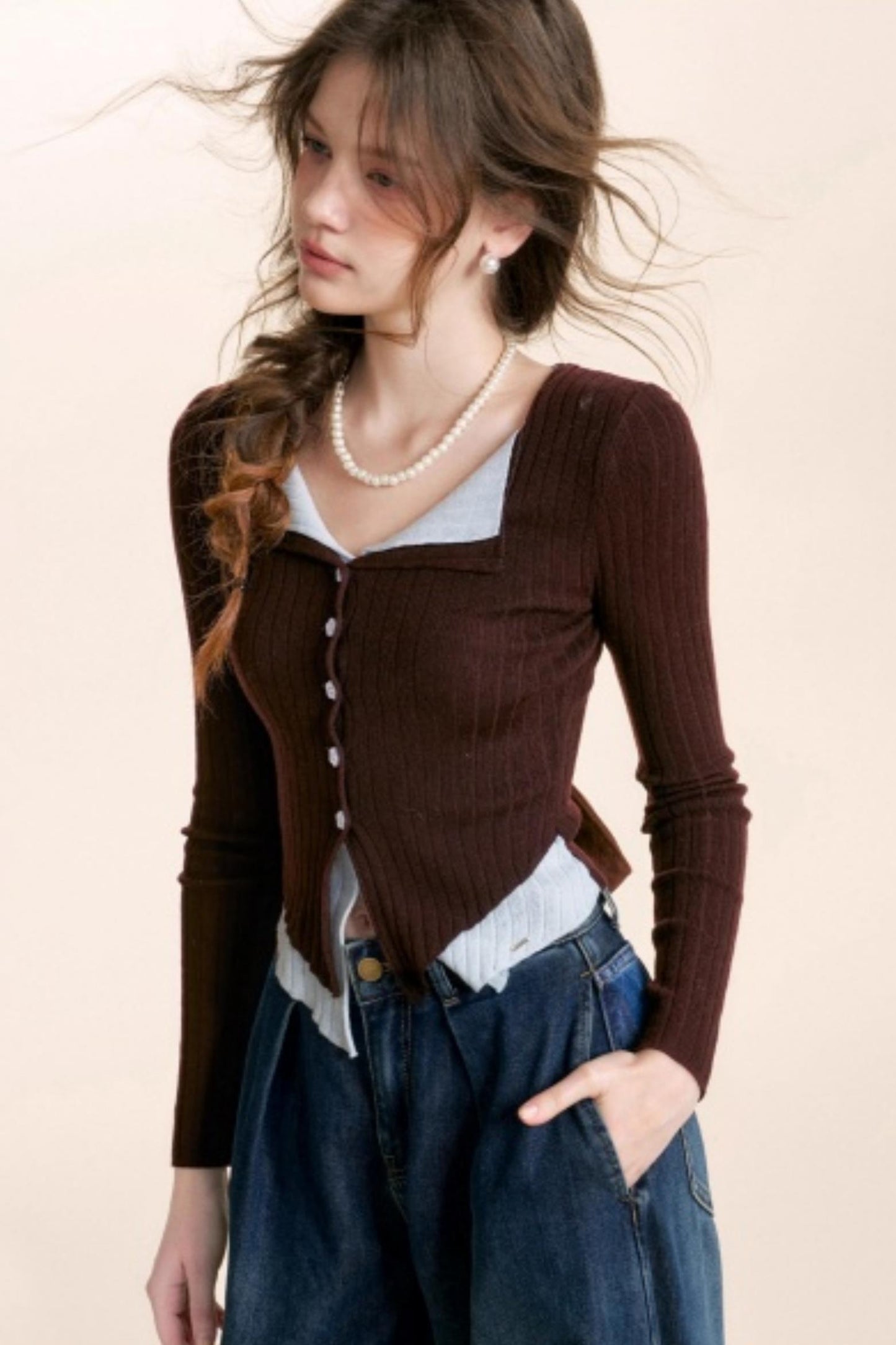 Romantic Wool Blend Cardigan