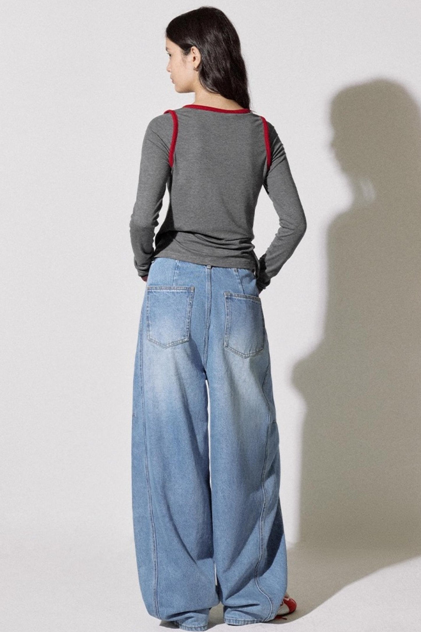 Tailoring Blue Loose Jeans