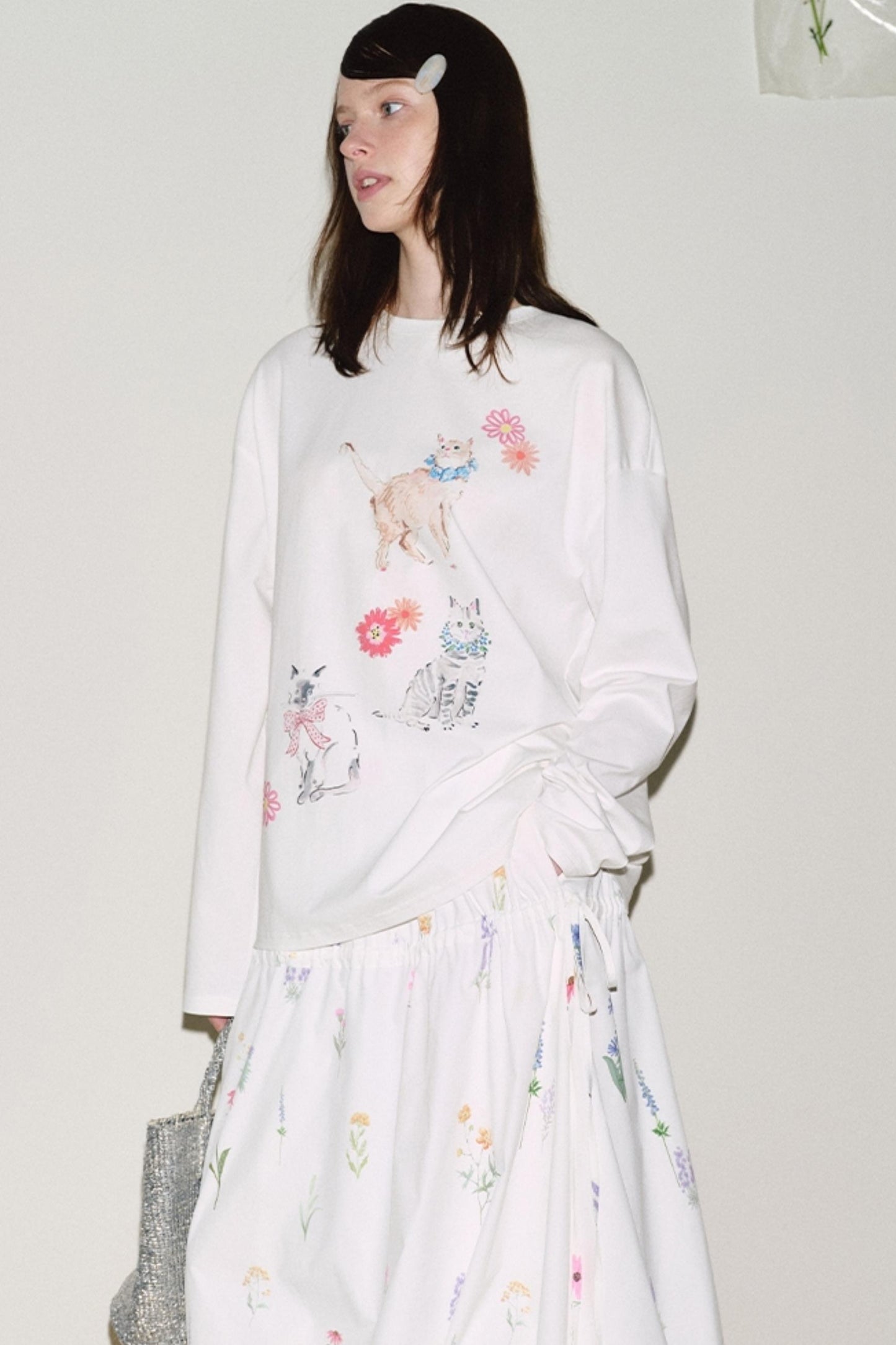 Custom Floral Long Sleeve Tee Set-Up