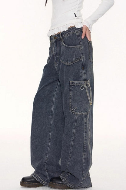 Vintage Cargo Wide-Leg Pants