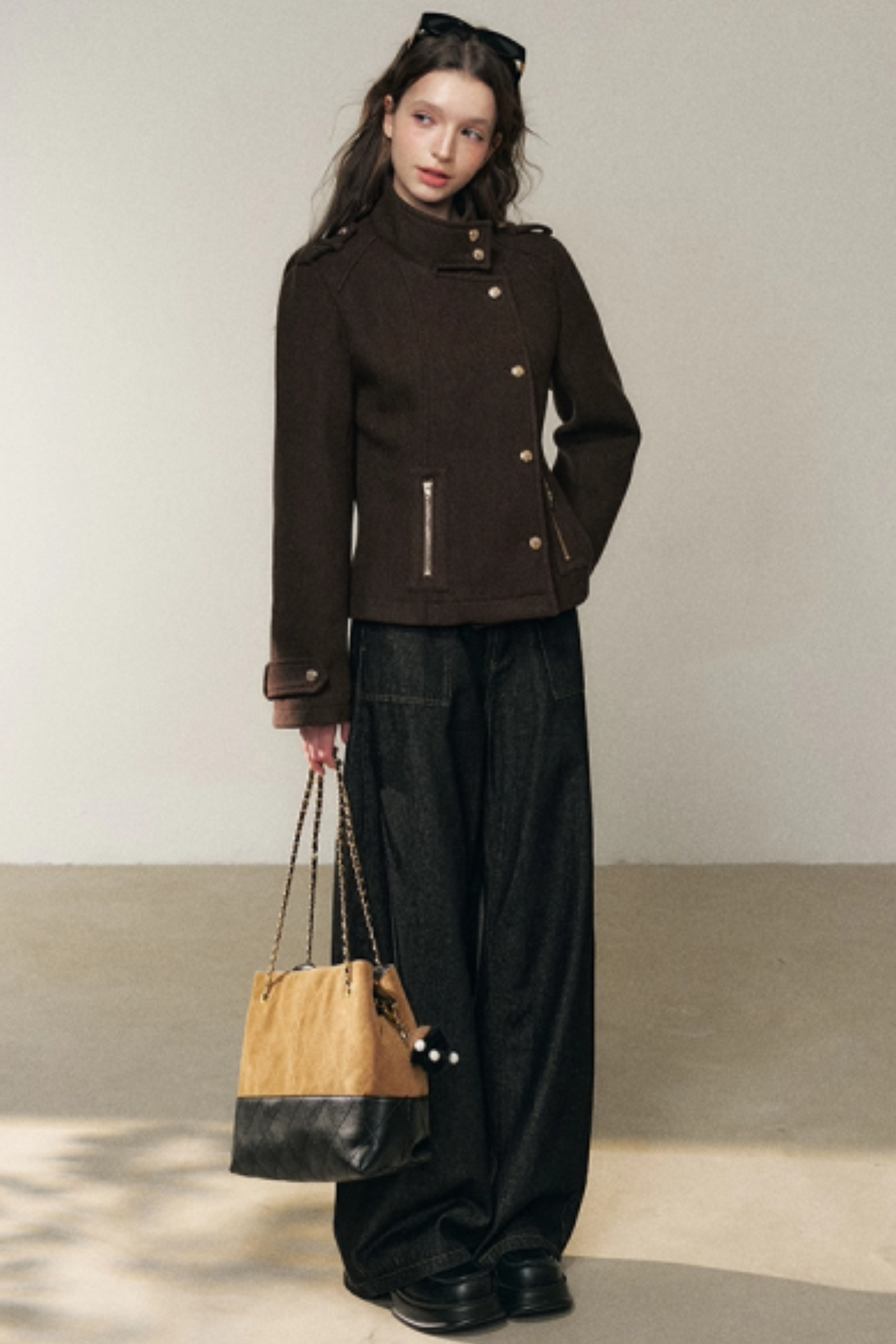 Brown Down Liner Jacket