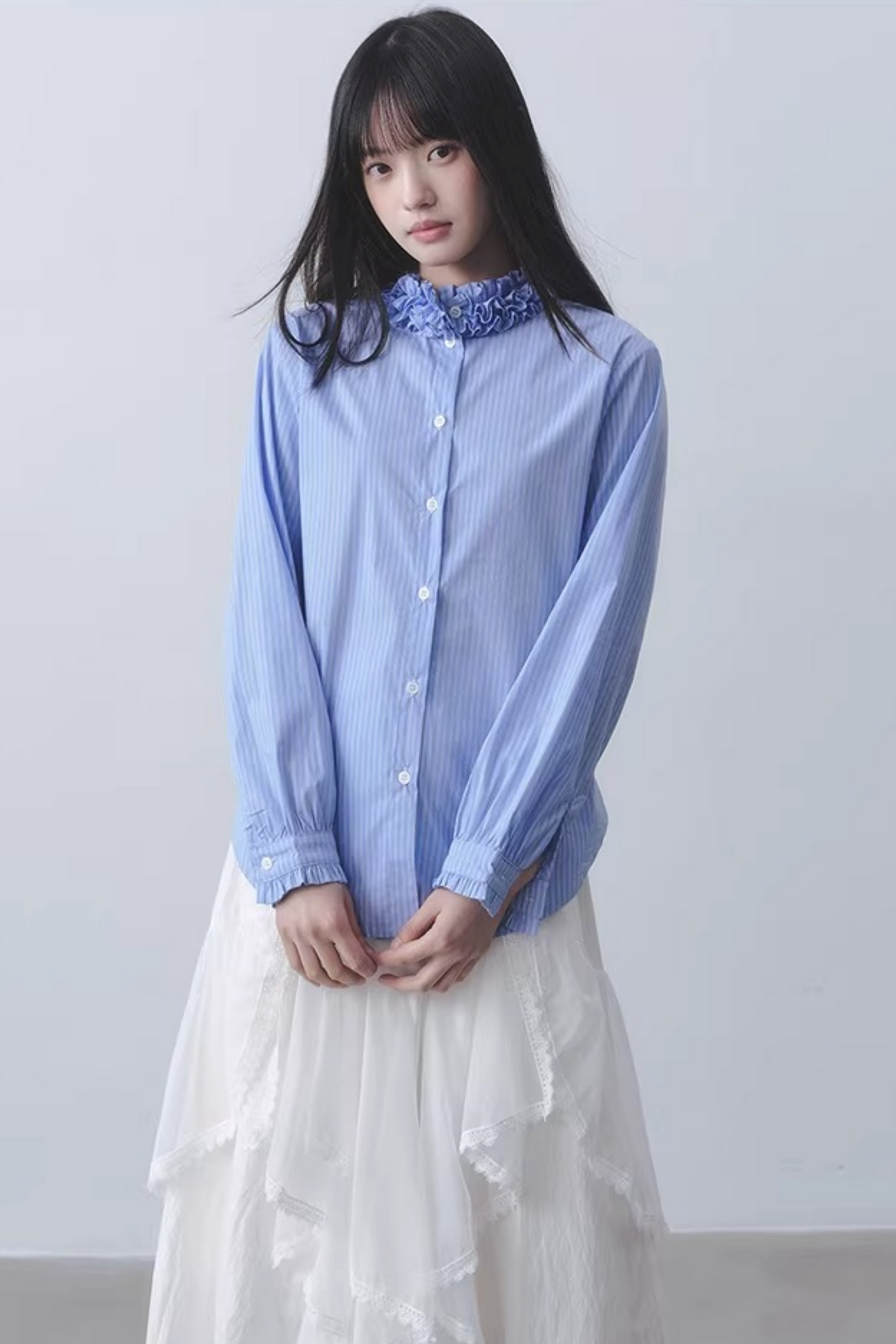 Blue Sea Striped Blouse