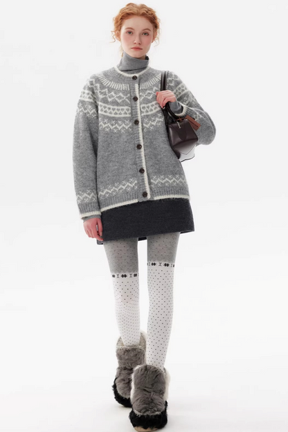 Fair Isle Jacquard Cardigan