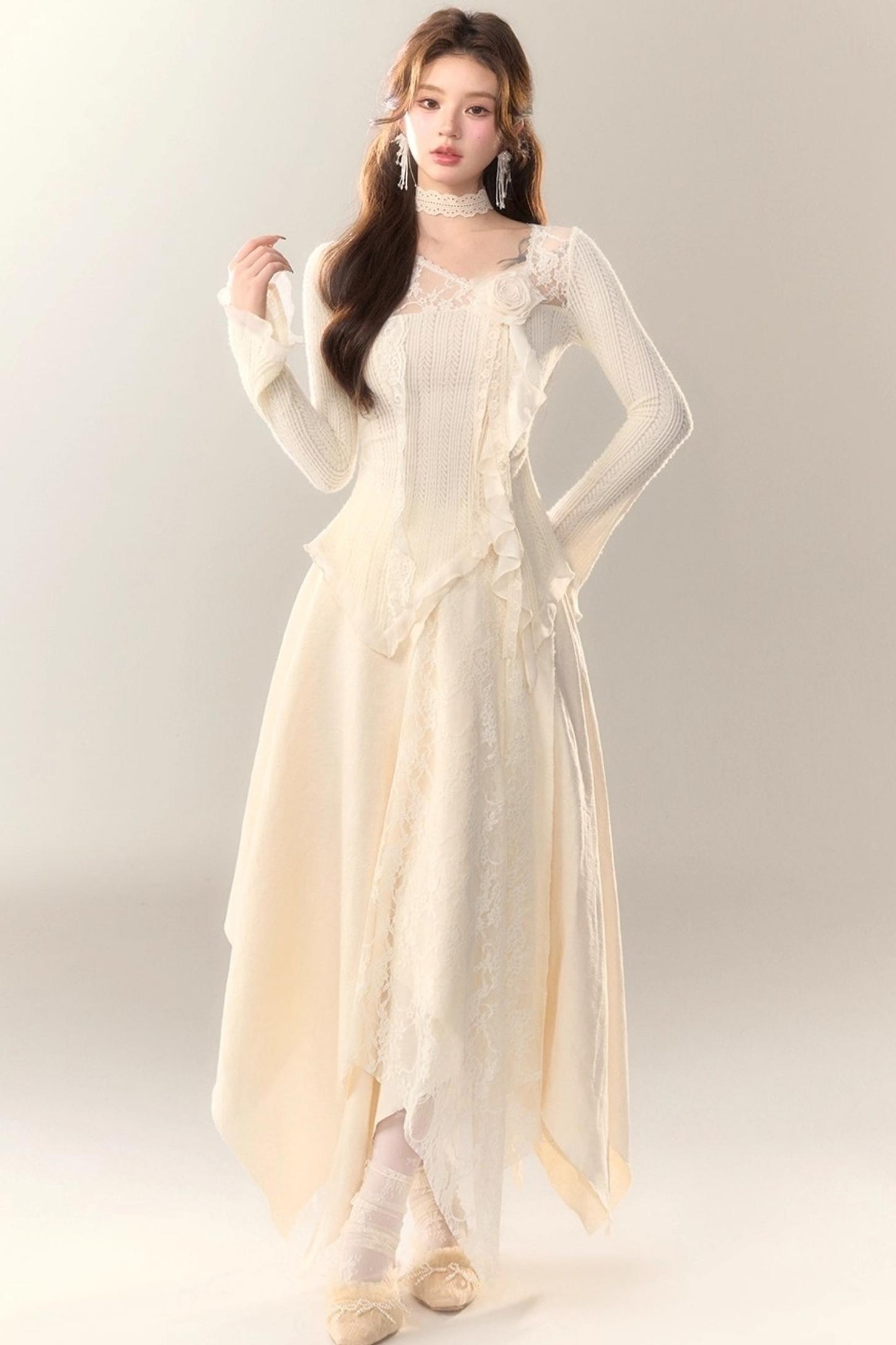 Wild White Tea Skirt Set-Up