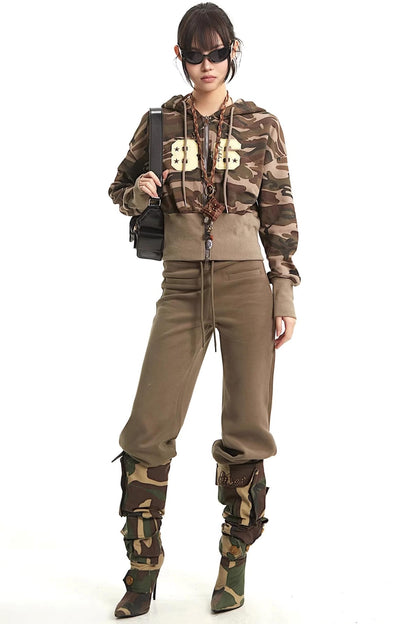 Retro Camouflage Hooded Jacket