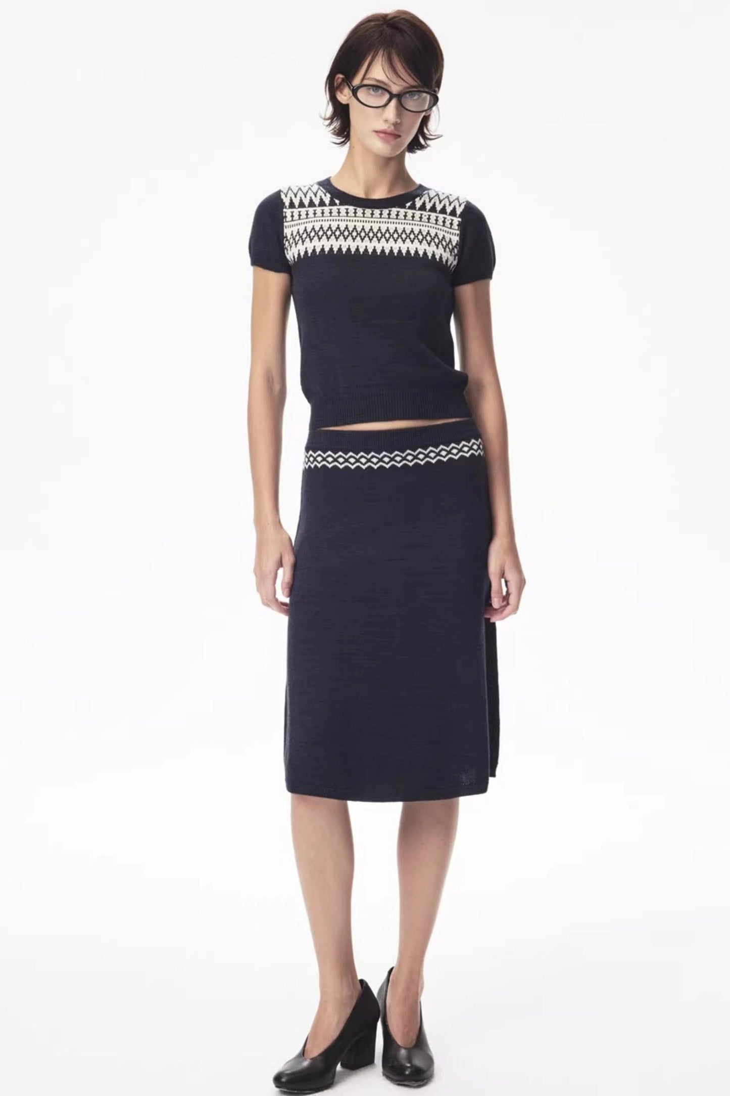 Wool Fair Isle Knit Set-Up