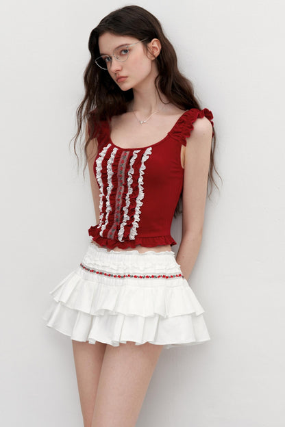 Vintage Embroidered Half Skirt