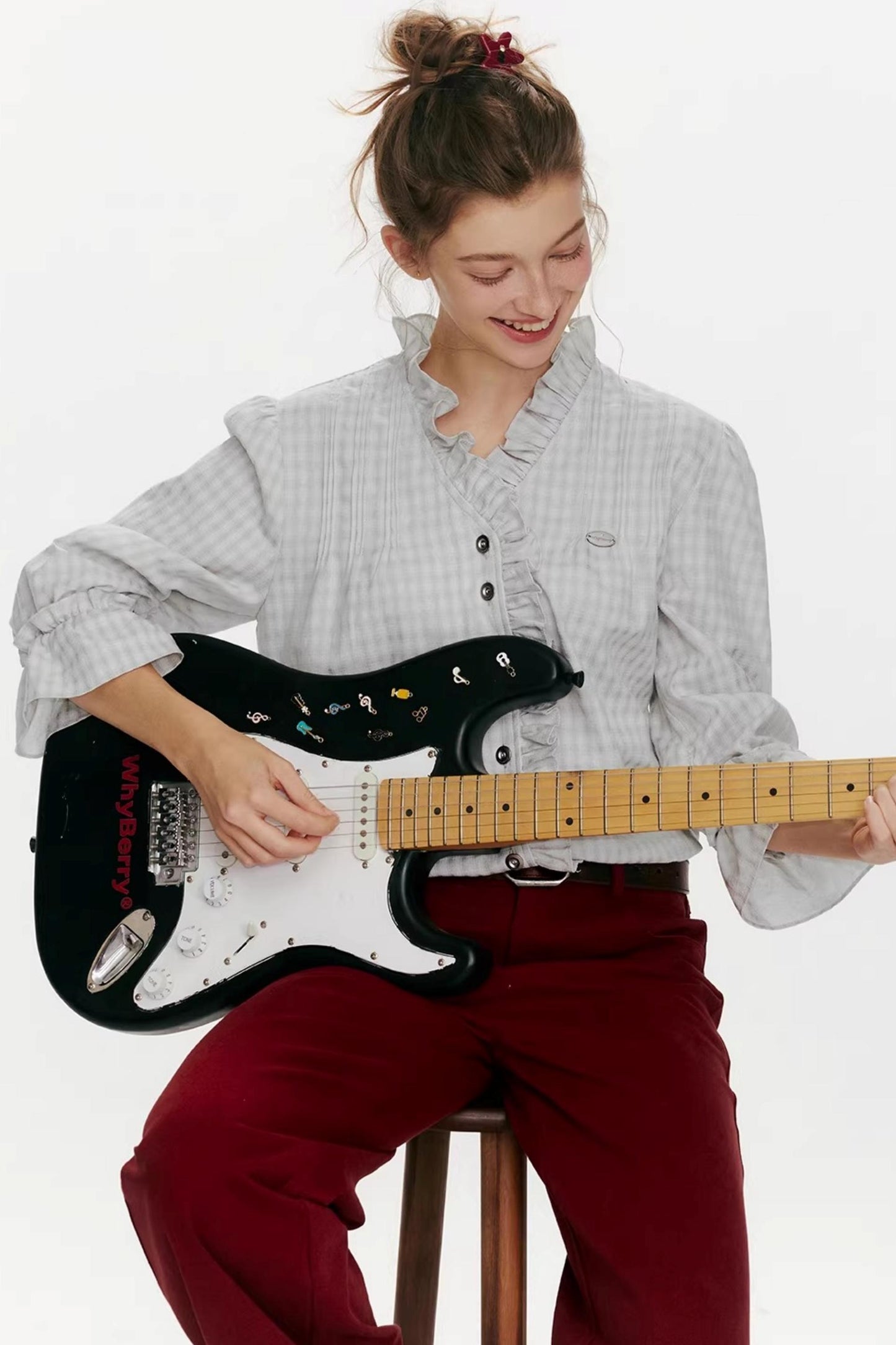 Flower Day Plaid Shirt