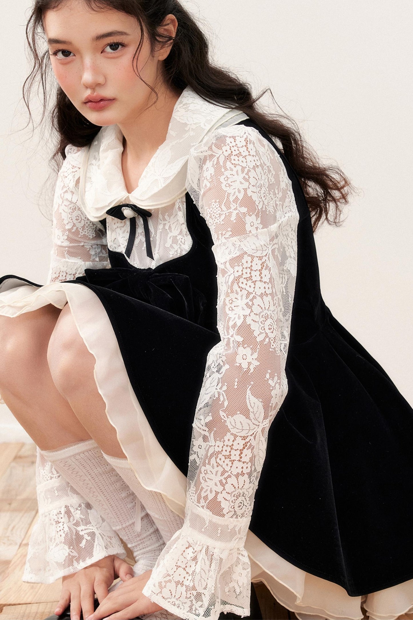 Doll Collar Princess Style Lace Dress