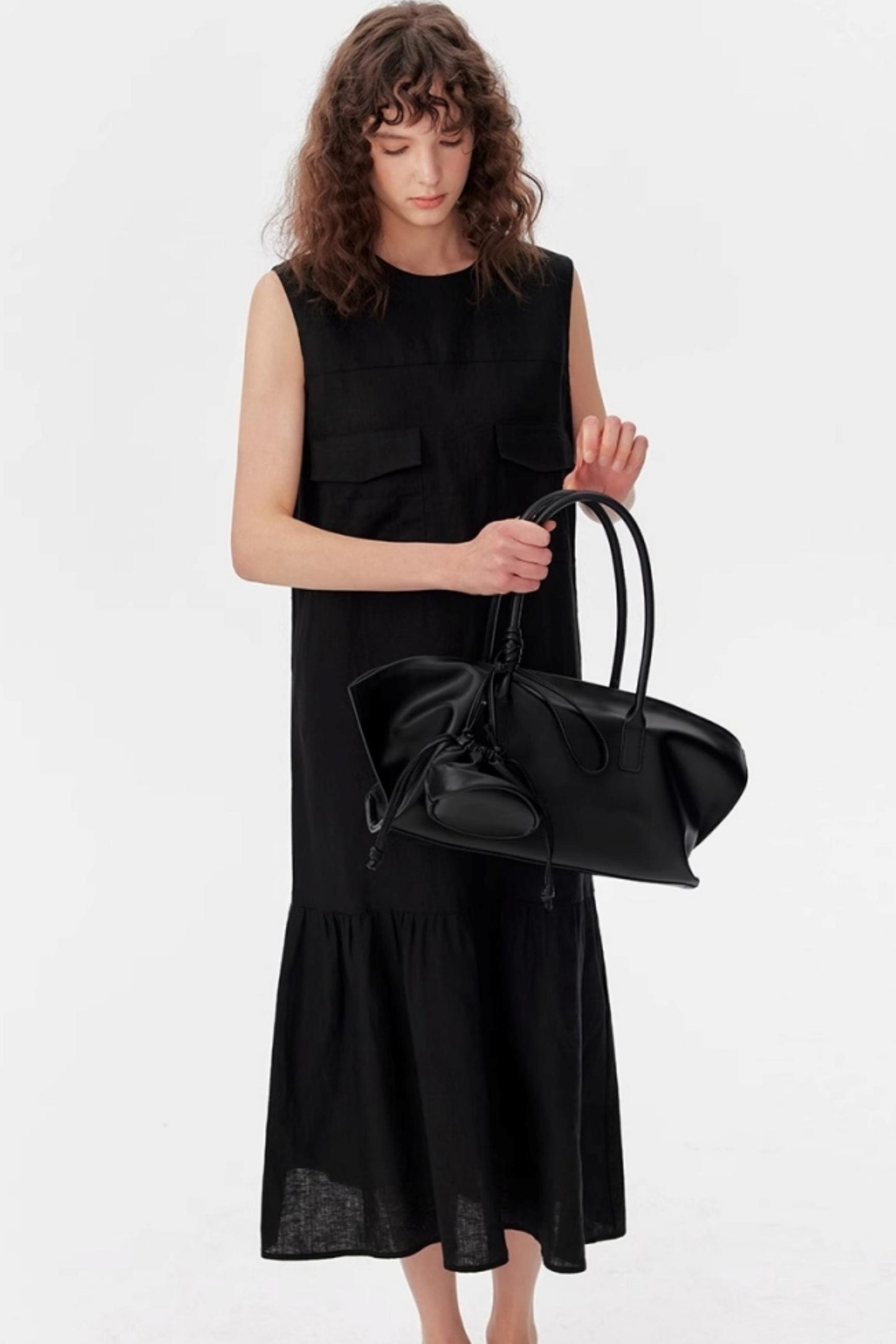 Flare Hem Maxi Dress