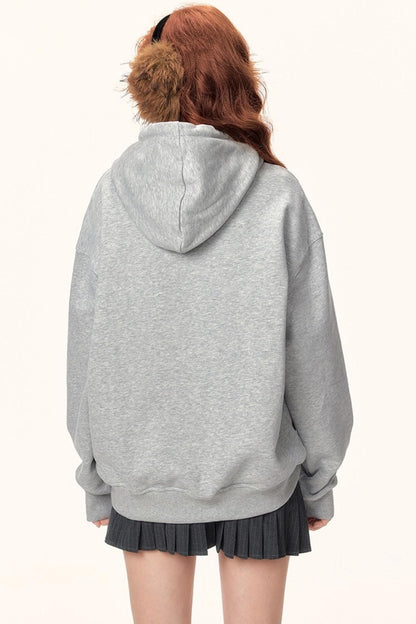 Hooded Leopard Print Sweatshirt