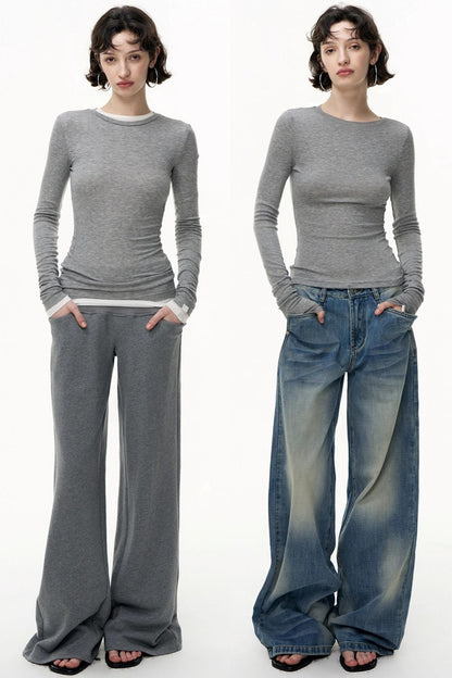 Autumn Slimming Crew Neck Base Layer