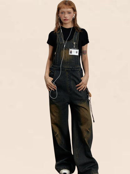 Wasteland Denim Bib Pants