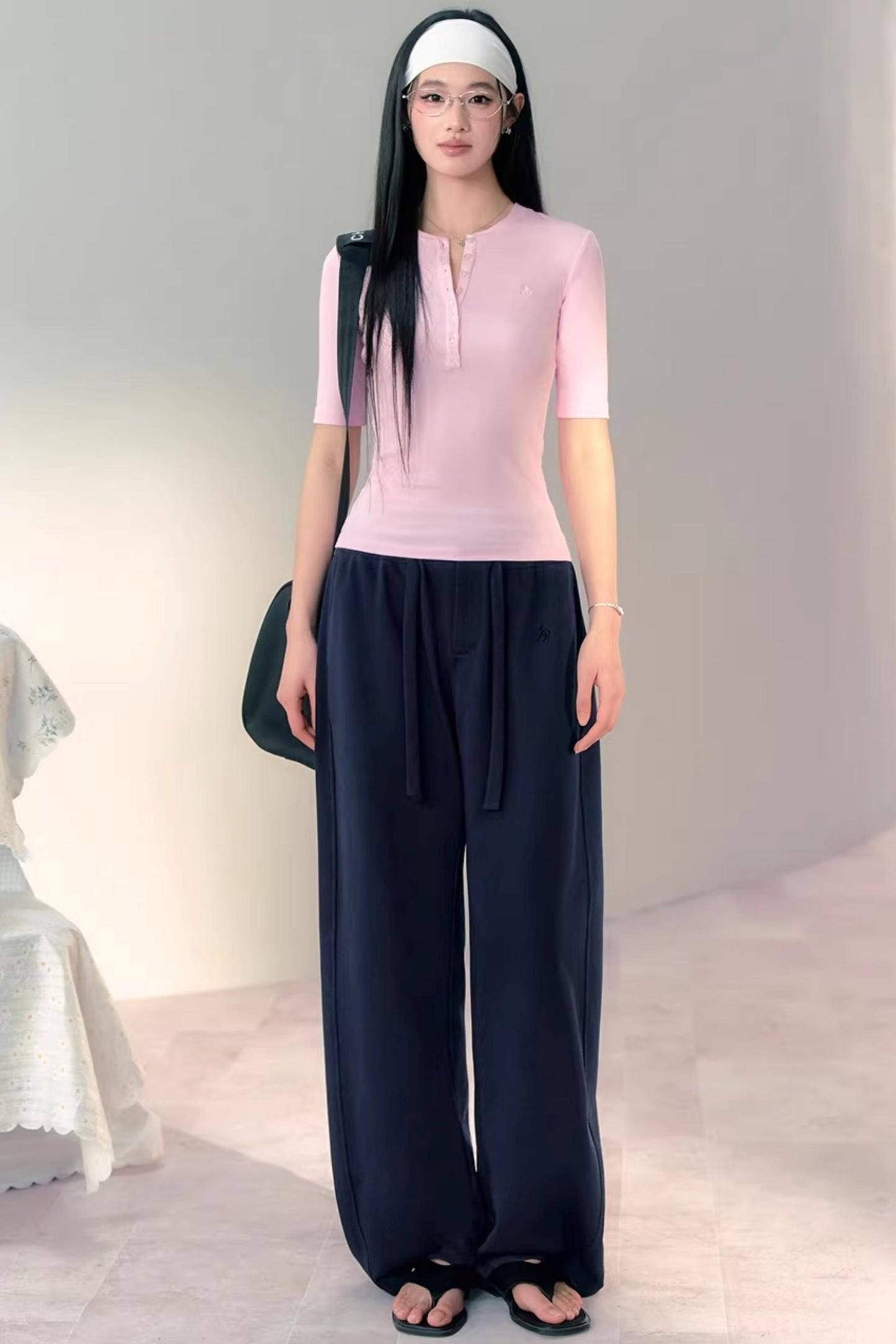 Versatile Slim-Fit Henley Top