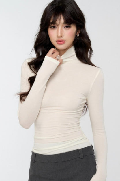 Lyocell Wool Rhinestone Top