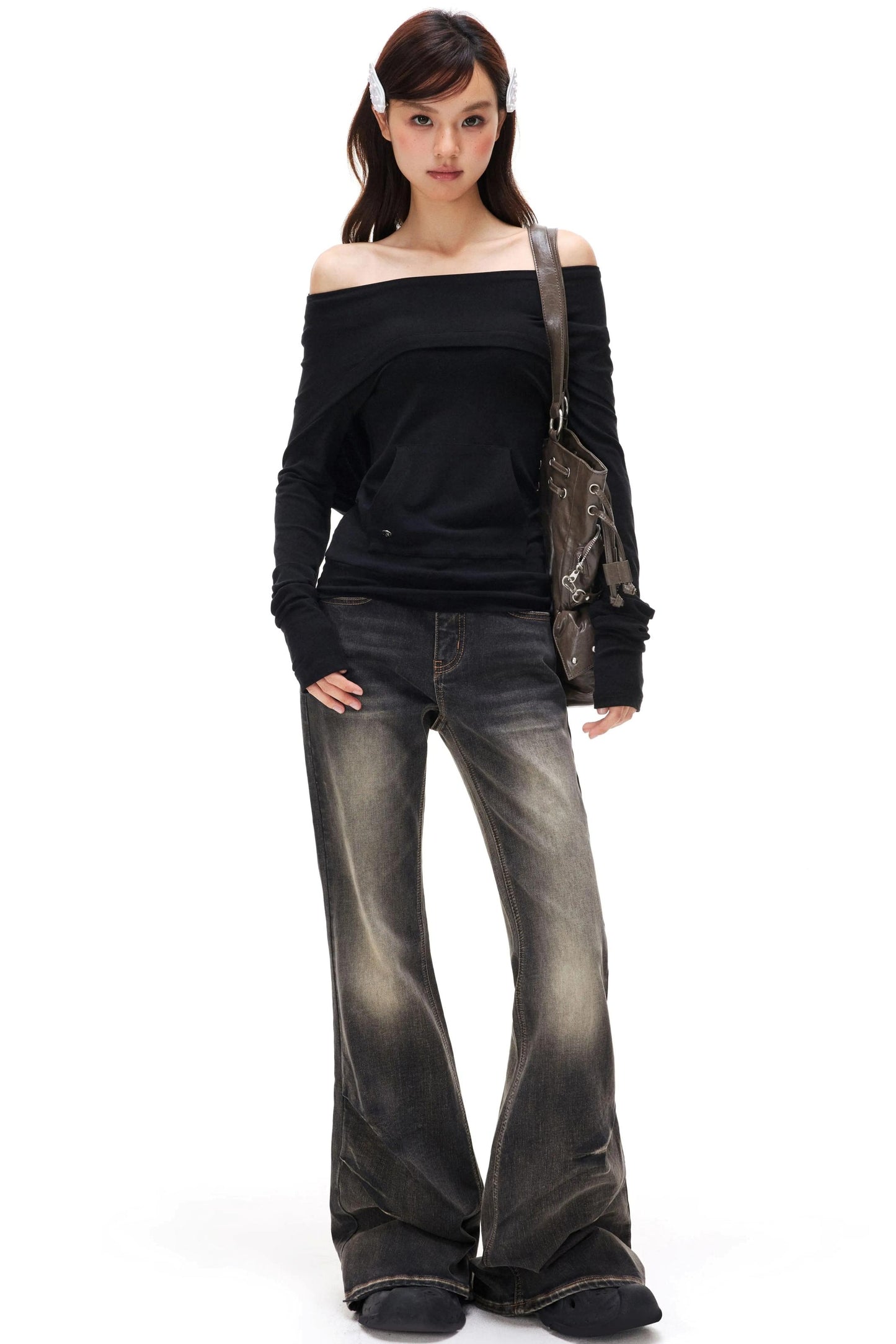 Lyocell Tencel Off-Shoulder Top