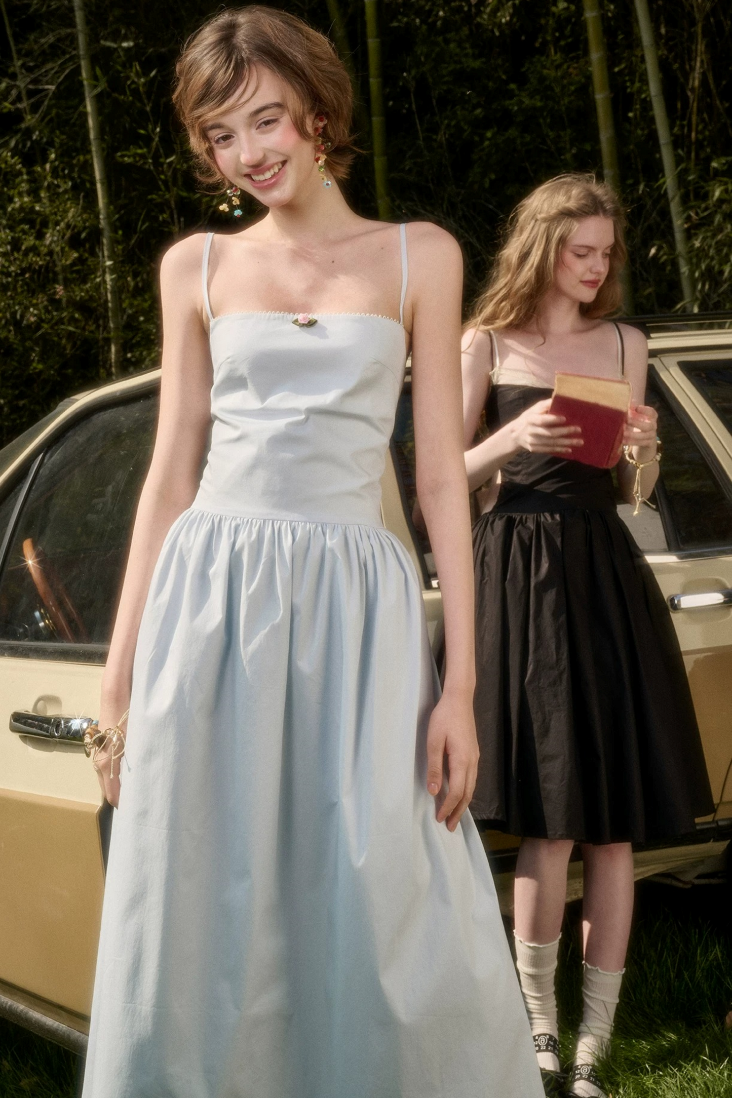 Babyblaues Baumwoll-Feenkleid