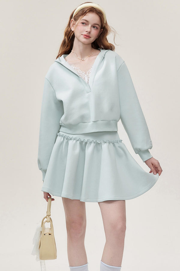 Hooded Lace Halter Set-Up