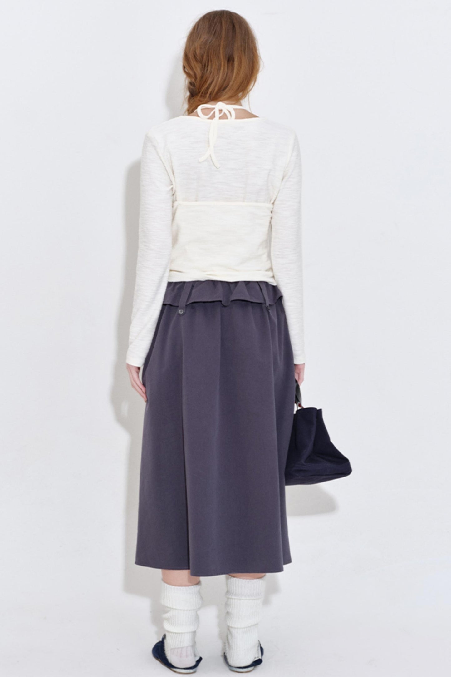 Texture Fabric Halter Camisole Top Set