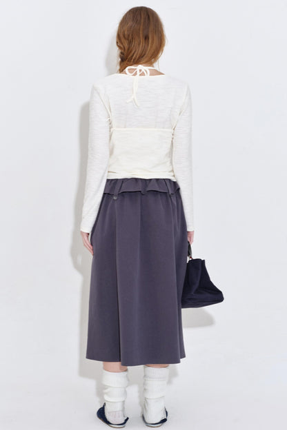 Texture Fabric Halter Camisole Top Set