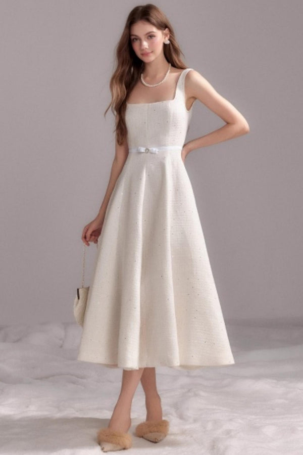 Moonlight Wool Sequin Camisole Dress