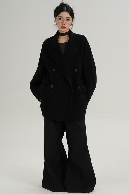 Woolen Elegance Long Coat