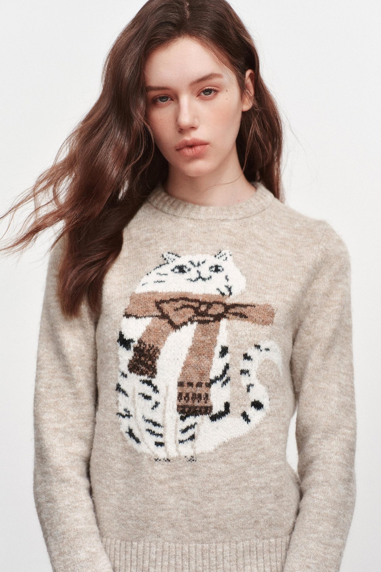 Kitten Crew Neck Sweater