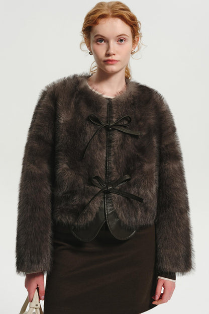 Luxury Fur Slim Winter Short Coat