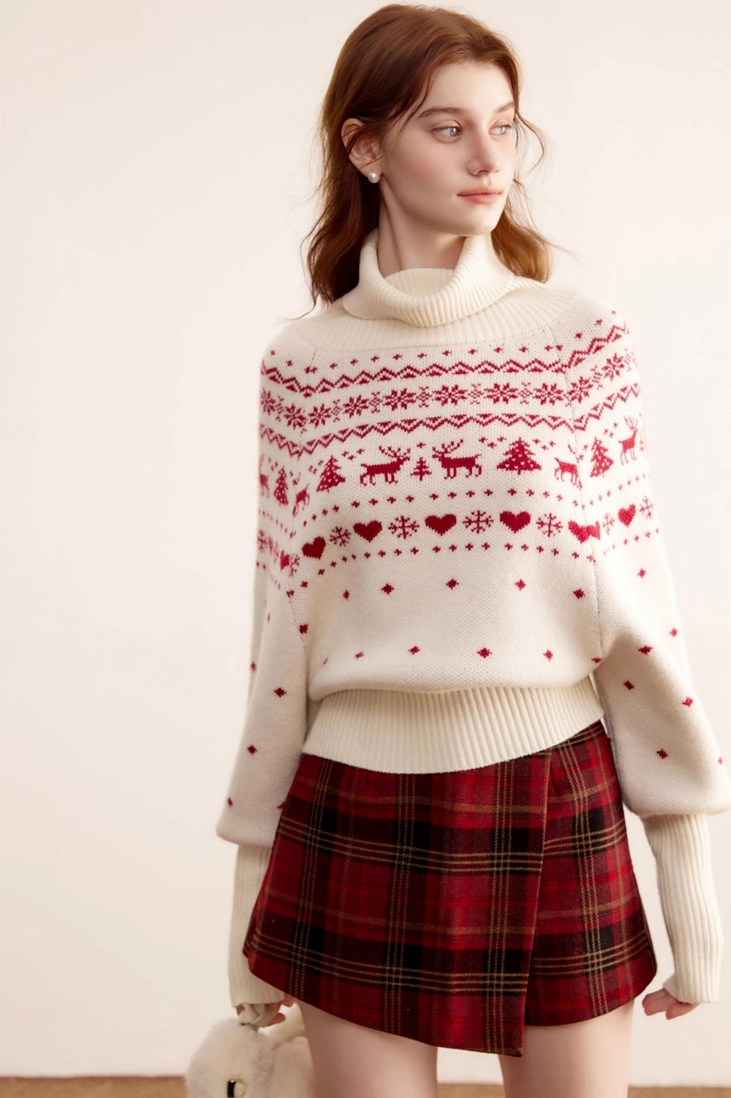 Christmas Fair Isle Turtleneck Sweater