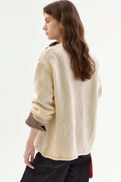 Textured Snowflake Sweater