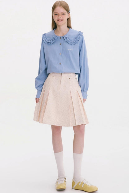 Love Balloon Flower Lapel Shirt