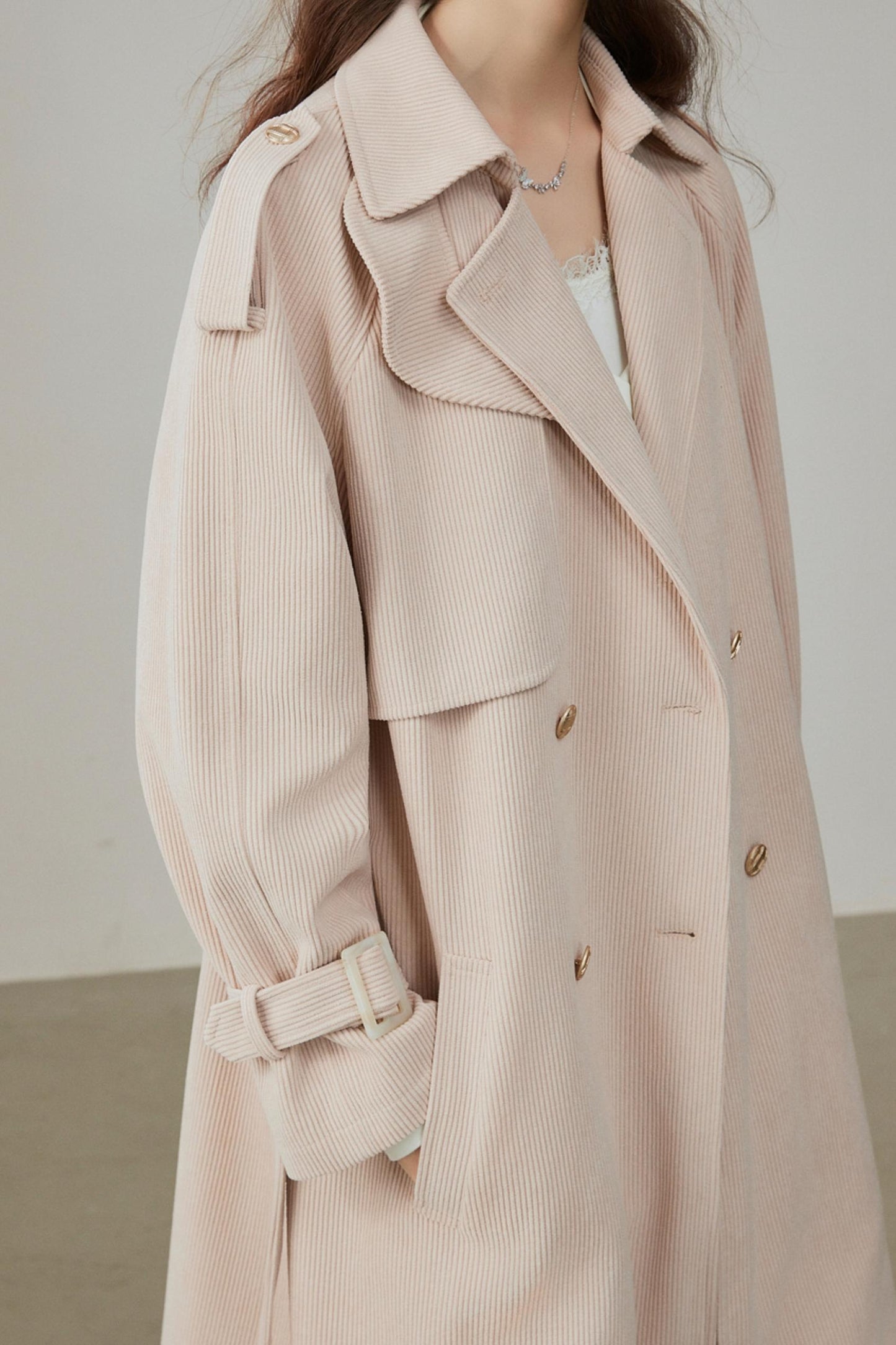 Winter Corduroy Long Coat