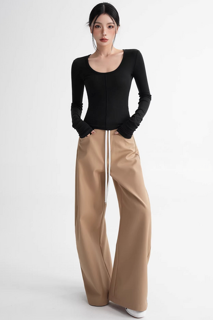 Wool Slim-Fit Stacked Top