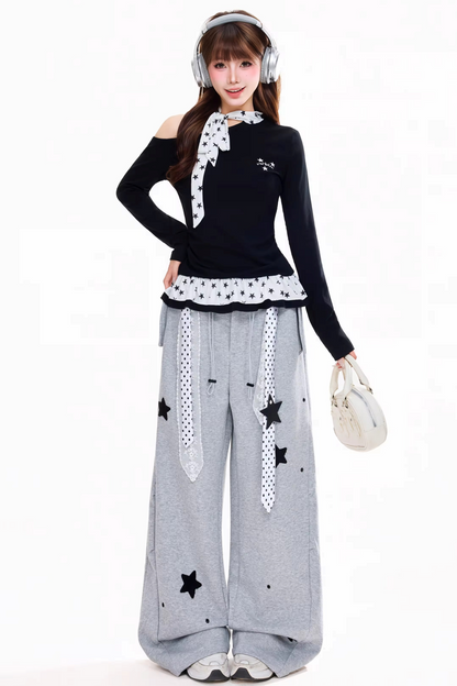 American Retro Wide-Leg Pants