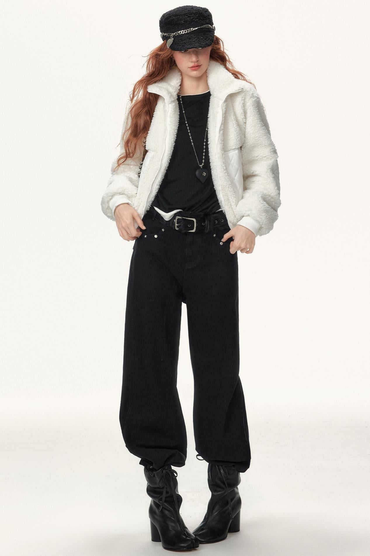 Metallic Stud Womens Jeans Pants